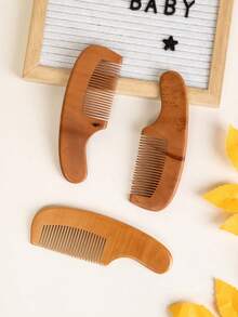 2/3/4 pezzi Set, quantità selezionabile, spazzola in legno fatta a mano per bambini, spazzola da doccia, spazzola per massaggio del cuoio capelluto, adatta per neonati e bambini, accessori per servizi fotografici per bambini (colore del legno casuale) - Multicolore - Visualizzare 9