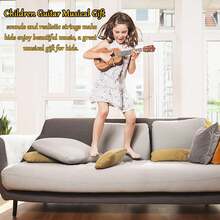 Tecforood Gitar Mainan Ukulele Mini Portabel untuk Pemula, Instrumen Ukulele Kecil Ringan dengan Desain Serat Kayu Realistis, Mainan Latihan Ritme dan Pembelajaran Musik yang Mudah, Gitar Kompak untuk di Rumah, Kelas, Perjalanan, Bermain di Luar Ruangan, Hadiah Kembali ke Sekolah, Ulang Tahun, Natal - MultiWarna - View 7