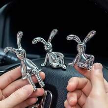2 tượng thỏ tai dài hoạt hình trang trí, phụ kiện trang trí phòng khách, phòng ngủ, xe hơi, bàn làm việc, đồ trang trí nhỏ xinh cho bàn làm việc văn phòng hiện đại, trang trí quán bar, hiệu sách, quán cà phê, quà tặng cặp đôi, quà sinh nhật, quà tặng tiệc tùng, đạo cụ chụp ảnh - Thỏ con - Xem 5