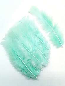 1 Pack Of 20 Pieces Flat Fluffy Turkey/Chicken Feathers Diy Eventaille For Needlework Decor Plume Clothes Accessories Plumas 10-18cm - G - View 13