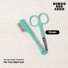 狗狗泪痕刷、脸部清洁刷、眼部污垢刷、密齿跳蚤梳、猫咪美容刷、清洁刷、清洁用品 - 白色 - 查看 7