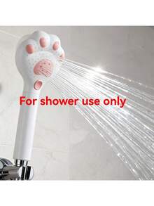 1pc Adjustable Handheld Shower Head With Claw Design, 3 Massage Modes, Suitable For Bathroom, Wall-Mounted Installation, Plastic Material, For Shower Use Only - Three-speed Adjustment - View 5