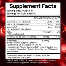Fórmula natural, mantiene el equilibrio sanguíneo, mantiene los niveles de salud óptimos, fórmula diaria de máxima potencia, suplemento dietético vitamínico - 120 cápsulas - Ver 2
