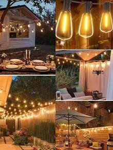 1 bộ đèn năng lượng mặt trời ST38 30 bóng/15 bóng, dây đồng thau, bóng đèn LED, chống nước IP67, 8 chế độ chiếu sáng, chế độ sạc USB kép, thích hợp cho vườn, bụi cây, sân hiên, lễ hội và tiệc cưới, các buổi lễ kỷ niệm, v.v. - ST38 - Xem 10