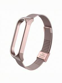 1pc Stainless Steel Strap Compatible With Xiaomi Mi Band 3/4/5/6, Unisex, Classic Minimalist Casual Style - For Mi Band 3/4/5/6 - View 21