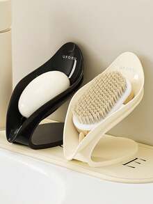 豪华皂碟架，吸盘式壁挂浴室皂架，沥水皂碟收纳整理架 - 彩色 - 查看 6