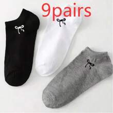 Casual Versatile Bowknot Invisible Ankle Socks - Multicolor - View 5