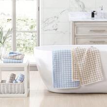 Bath Towels, Absorbent & Fade Resistant Cotton Towels, Dorm Essentials (Ginny Blue, 3-Piece) - GinnyBlue - Xem 6