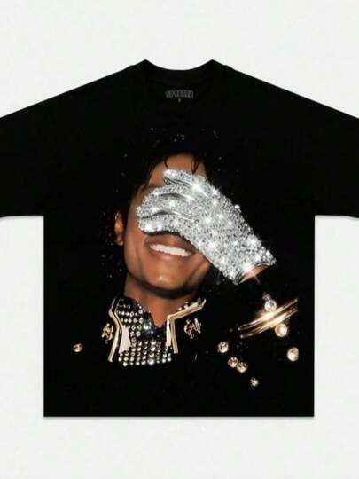 Camiseta gráfica Jackson Glove vintage de los 90