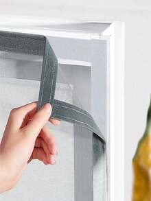 Màn chống muỗi dạng lưới màu xám, dễ lắp đặt, có thể sử dụng trong phòng ngủ, nhà bếp, phòng khách, màn chống muỗi và côn trùng tự lắp đặt. - Lưới thông thường màu xám - Xem 3