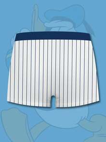 Disney 条纹3D印花男士平角内裤，时尚设计，适合日常穿着和居家休闲。 - 彩色 - 查看 3