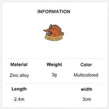 1 chiếc ghim cài áo hình nhân vật hoạt hình ngộ nghĩnh - "Esiste Il Silenzio" & "Fingiti Morto" (Hãy im lặng) - Trích dẫn tiếng Ý, ghim cài áo thời trang, huy hiệu cài áo, ghim cài túi xách, quà tặng tốt nghiệp không thể thiếu. - Nhiều màu - Xem 6