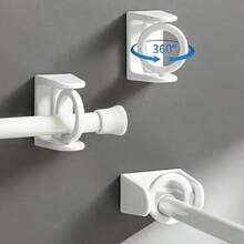 5pcs No Drill Wall Hooks, Hanging Hooks For Bathroom, Bedroom, Closet, Entryway - Black - View 1