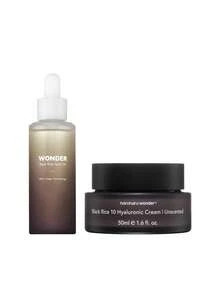HaruHaru Wonder [Bundle] Black Rice Facial Oil 30 Ml + 10 Hyaluronic Cream (Unscented) 50 Ml - Black Rice - View 1
