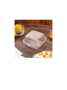 10/20/50个装透明包装盒，适用于汉堡、提拉米苏、奶油蛋糕、三明治、便当盒 - 透明 - 查看 10