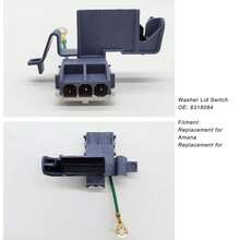 Washer Lid Switch 8318084 Replacement For Amana & Maytag Washing Machines – Washer Lid Lock Switch & Washer Door Latch Assembly - 查看 3