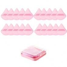 6-Piece Bubble Powder Set With Travel Storage Box, Triangular Bubble Powder Beauty Tool For Loose Powder - Multicolor - View 10