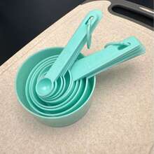10pcs/Set Measuring Spoons & Cups, Baking Tools DIY Cake Baking Powder Scoop, 10pcs Plastic Measuring Spoons With Markings - Multicolor - View 7