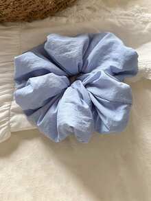 topshiny Plain Color Extra Large Scrunchie, Oversized Crinkle Messy Bun Hair Tie, Minimalist Style Ponytail Hair Accessory, Casual Head Accessories Elastic Band Beauty Home Hair Accessories - Multicolor - View 12