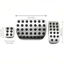 AMG Style Stainless Steel Pedal Covers Set For Vito V-Class V250 V300d Viano (W447/W639) - Non-Slip Racing Pedals For Accelerator & Brake & Foot Rest - Easy Installation - -benz Vito V-class Pedals - View 6