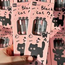 Bộ 1 bút bi vẽ hình chó, ngòi 0.5mm viết trơn tru, kiểu INS, khô nhanh, thích hợp cho học sinh thi cử và viết chữ thư pháp. - 4 bút bi khô nhanh - Xem 4