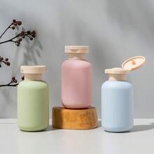 1/3 piezas Botellas recargables de gel de ducha, set de botellas de viaje portátiles vacías para loción, limpiador facial, cuidado de la piel y artículos de tocador cosméticos - Multicolor - Ver 3