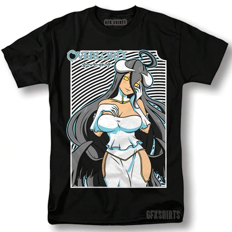 Waifu Anime Shirt Overlord Albedo Waifu Senpai Manga Graphic T-Shirt
