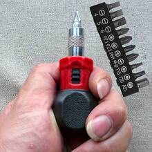 Multifunctional Ratchet Screwdriver Set, Bi-Directional Ratchet Mechanism, Adjustable Clockwise And Counterclockwise, Suitable For Home And Mechanical Repair, Labor-Saving - A - View 10