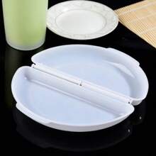 易清洁微波炉煮蛋器，可重复使用不粘蒸笼，半圆形微波炉煮蛋器兼煎锅，厨房小工具，适用于早餐、烘焙、家庭和餐厅使用 - 白色 - 查看 2