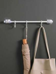 5pcs No Drill Wall Hooks, Hanging Hooks For Bathroom, Bedroom, Closet, Entryway - Black - View 8