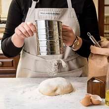 1pc Stainless Steel Flour Sifter, 3 Cup Capacity, For Sifting Fine Or Coarse Flour, Powdered Sugar, Etc. - Silver - View 4