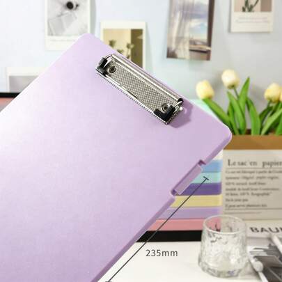 Purple File Storage Box Letter Size 12.5" Long​ – Transparent Lid, Easy To Label, Great For Records, Tax Documents & School Projects, Saves Desk Space