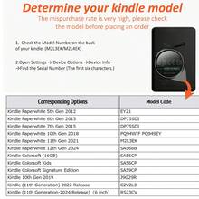 Custodia protettiva adatta per Kindle Paperwhite 7/6.8/6 pollici (12a/11a/10a/7a/6a/5a generazione - 2024), con motivo cucciolo di Border Collie | Accessori per e-reader Kindle Edizione Signature Colorsoft, custodia protettiva minimalista carina, leggera, adatta come regalo per colleghi e amici - Multicolore - Visualizzare 8