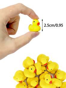 鸭子造型橡皮擦印章 - 可爱黄色小鸭图案二合一橡皮擦印章 - 彩色 - 查看 2