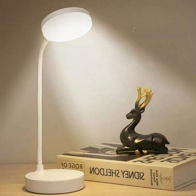 New Creative Desk Lamp, 3 Adjustable Color Modes - Artistic Decorative Lamp | LED Soft Eye-Caring Design For Nighttime Reading, Suitable For Home Or Office Use, Rechargeable, Dimmable, Simple Button Control, Ambient Lighting For Living Room, Bedroom And Various Rooms, Christmas & Birthday Gift