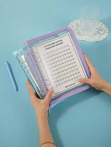 Bìa đựng tài liệu A5 có khóa kéo, bìa lấp lấp lánh, sổ tay, sổ ghi chép, album ảnh PVC trong suốt, tự làm 10 túi đựng tài liệu thay thế cho mùa tựu trường. - Bộ - Xem 10