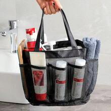 Large Capacity Storage Bag, Mesh Hollow Out Toiletry Bag, Swimming Bag, Cosmetic Bag, Multi-Function Travel Bag - Multicolor - View 3