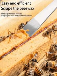 1pc Stainless Steel Crowbar - A Large, Flat And Durable Carpentry And Honeycomb Maintenance Tool - A - View 3