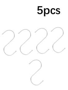 Móc treo áo khoác hình chữ S bằng thép không gỉ, gắn tường, không cần khoan, dùng cho tủ quần áo, nhà bếp, phòng tắm. - Nhiều màu - Xem 12