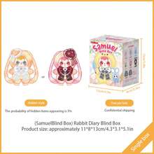 Samuel Rabbit Diary Blind Box, 360° Rotating Eyes And Detachable Magnetic Hands, Collectible Backpack Pendant, Lolita Style (Blind Box, Mystery Bag), (Non-Plush) - A Random - View 11