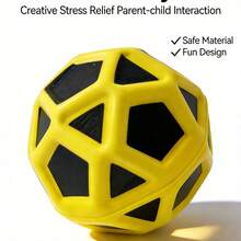 New Solid 7cm/2.8in Jumbo Geometric Stress Relief Ball, High Elastic PU Foam Outdoor Sports Toy - Multicolor - View 10