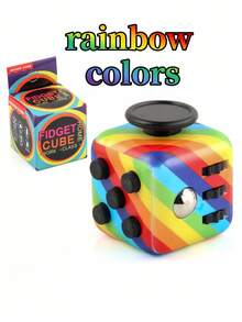 1/3pcs New Stress Relief Dice Handle Cube, Fidget Toy, Smooth Material, Comfortable Grip, Easy Stress Relief - Multicolor - View 26