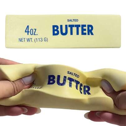 Butter Stick Stress Relief Toy, Soft Silicone Material/Slow Rebound Soft Squishy Squeeze Stress Relief Toy, Creative Gag Pressure Relief - Office Birthday Gift