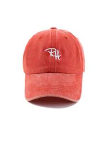 1pc Unisex RH Embroidered Minimalist Baseball Cap - A - View 4