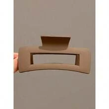 4pcs Women's Black, White, Brown 4. 33in/11cm Square Plastic Large Hair Clips, Fashionable, Elegant, Versatile, Minimalist Style, Suitable For Daily, Party, Commute, Vacation - Hair Claws For Styling, Washing, Make-Up, Outfit Accessorizing Summer Hair Jaw Clip Hair Clamps Hair Clutch Hair Catcher Clip, School Stuff, College Fall Winter Claw Clip Hair Accessories For Women - 多色 2 - 查看 10