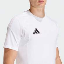 Adidas 男士 TIRO26L JSY M 短袖T恤，针织无领短袖 TKB1350 - 白色 - 查看 4