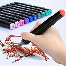 168PCS/120/100/80/60/48/36/24/6PCS(Random Color) Marker Pen,Drawing Not Soak Paper, Art Collection, Pen To Graffiti Art Of Diy Pens, Colorful Painting Watercolor Art Mark Pen Sets, Waterproof High-Capacity Color Pen, Exquisite Gift To The Student, The Perfect Gifts Of Gifts, Marker Pen,Back To School,School Supplies - Sets - View 12