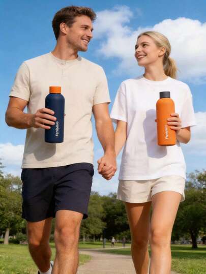 Bình giữ nhiệt hai lớp bằng thép không gỉ cách nhiệt chân không dành cho thể thao ngoài trời, thích hợp cho các cặp đôi đi du lịch, tập gym, dùng làm cốc cà phê, quà tặng cho cặp đôi, bình nước cho sinh viên.