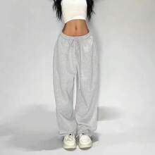 Hip-Hop Retro Casual Pants, Jazz Street Dance Sports Sweatpants, Loose  Street Wide-Leg Long Pants - 黑色 - 查看 2