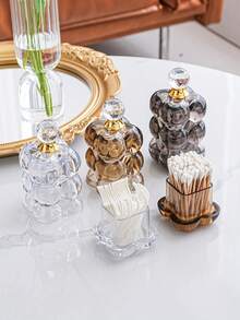 1pc Creative Toothpick Holder & Cotton Swab Storage Box - View 11